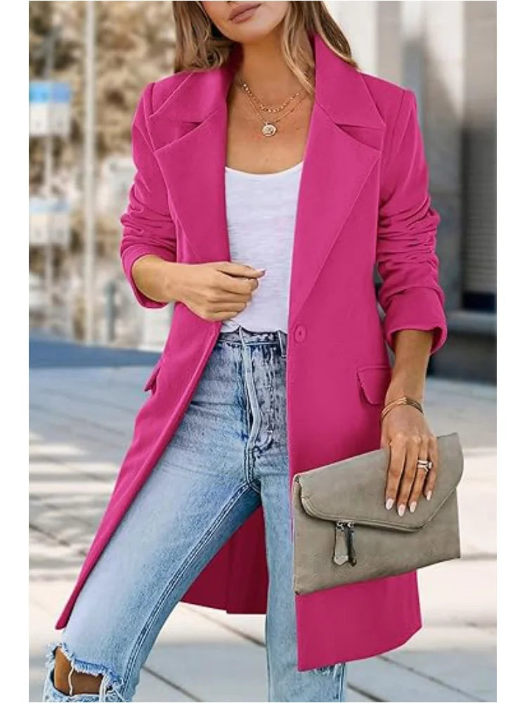 Autumn Trench Coat Women – Stylish Lapel Design for Chic Autumn Outings