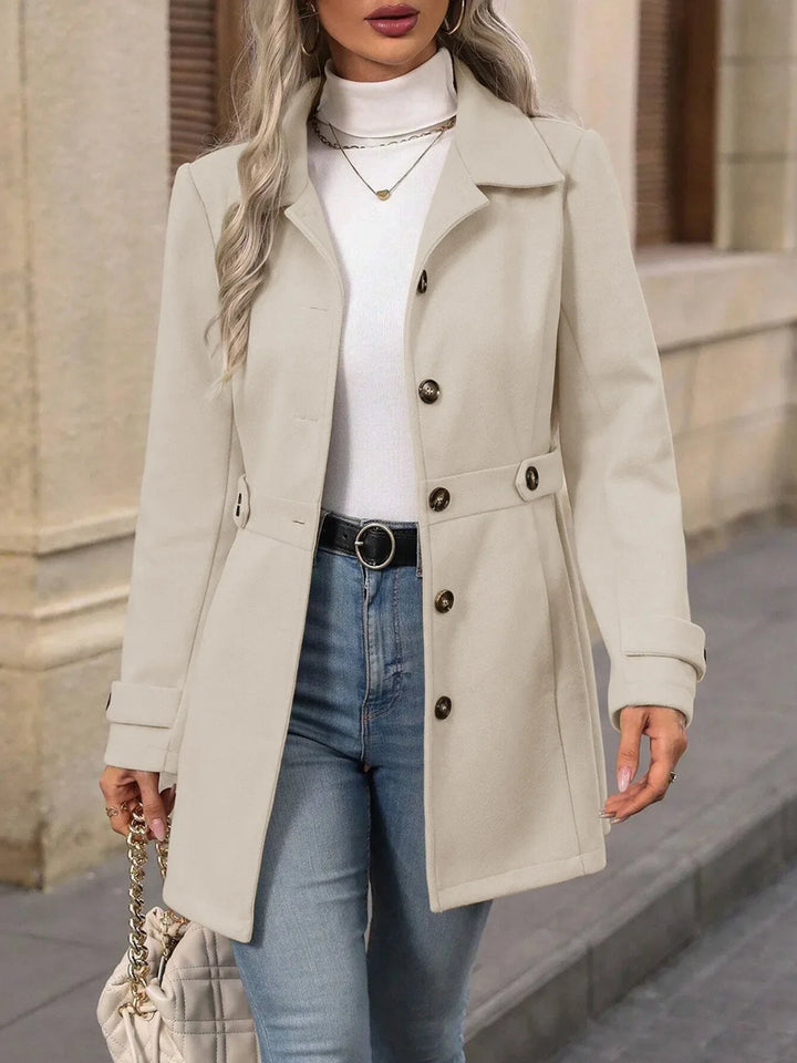 Autumn Wool Coat – Elegant Slim Fit Design for Versatile Styling