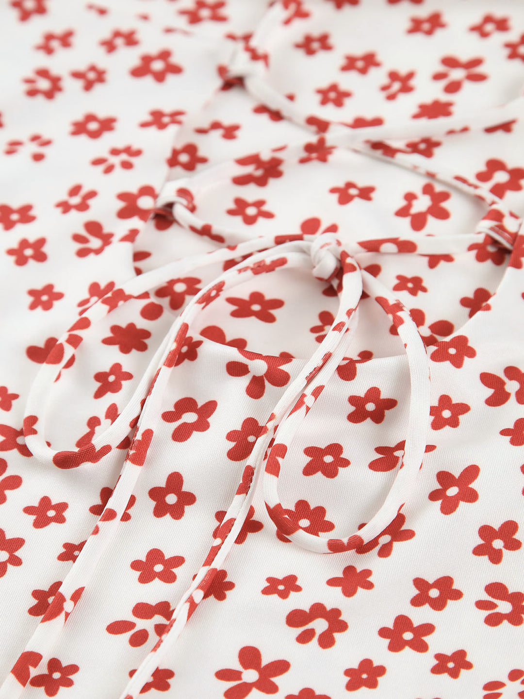 Strappy Floral Print Crisscross Flowy Long Sundress