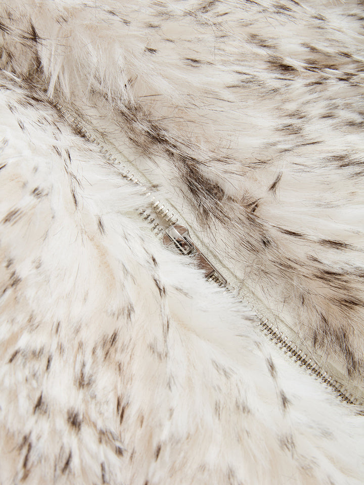 Belted Faux Fur Sleeveless Vest
