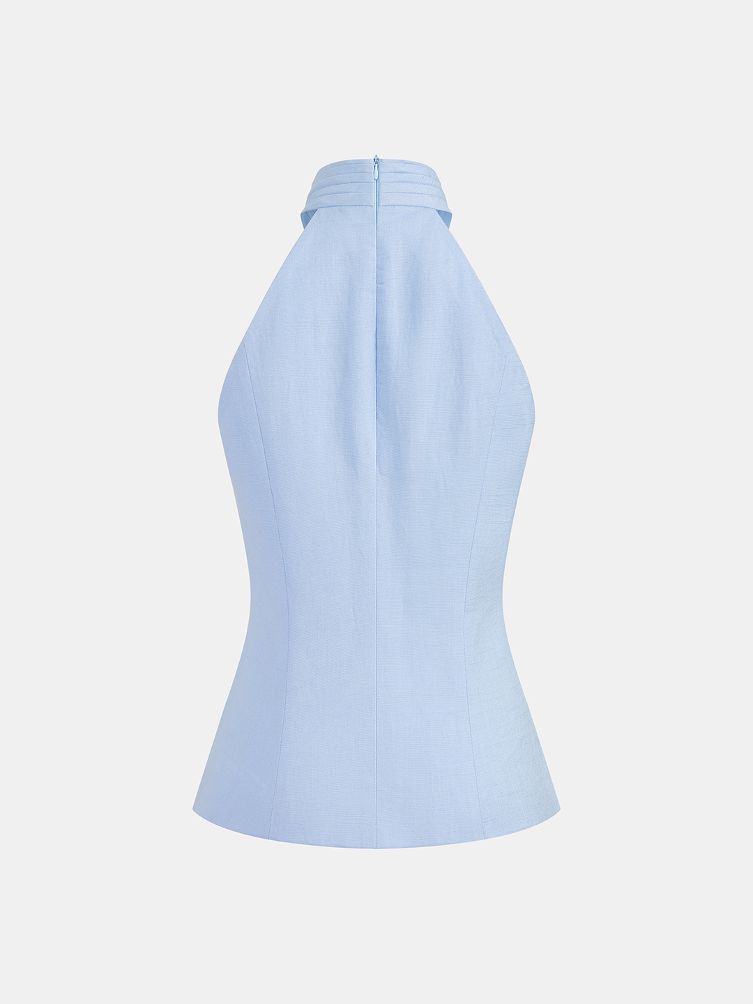 Tencel Blend Halter Buttoned Vest & Shorts Set