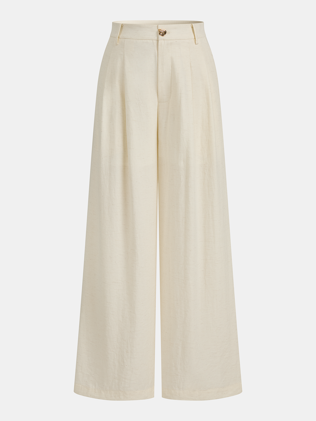 One Shoulder Metal Button Vest & Pants Set