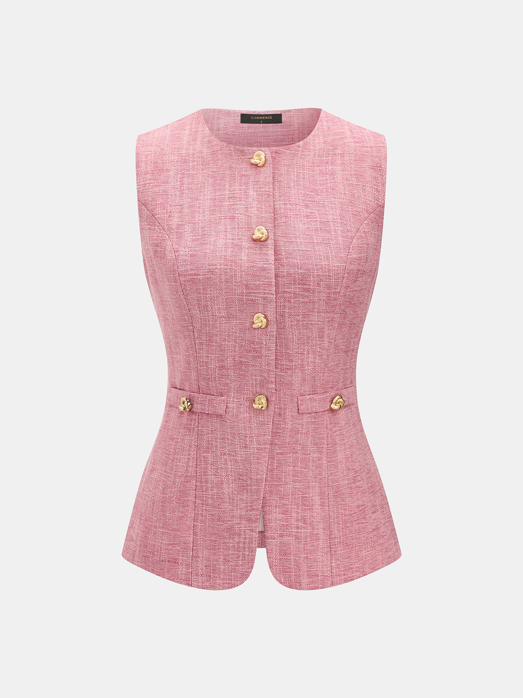 Tweed Sleeveless Vest & Mini Skirt Set