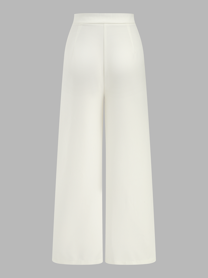 Collared Cotton Linen Vest & Pants Set
