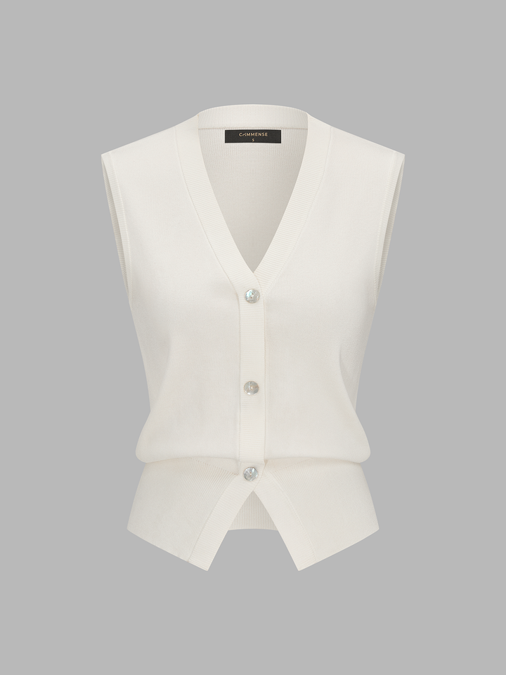 Removable Sailor Collar Knit Vest