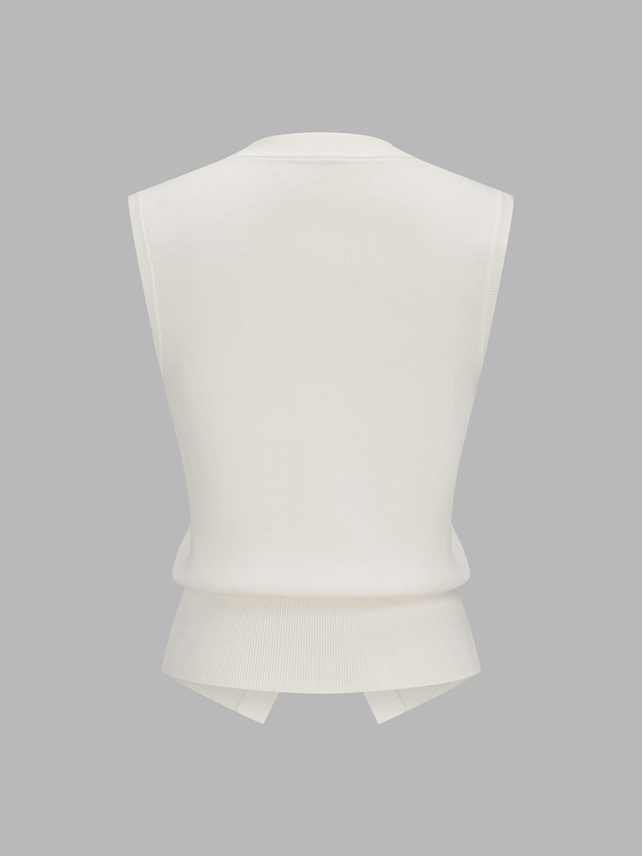 Removable Sailor Collar Knit Vest