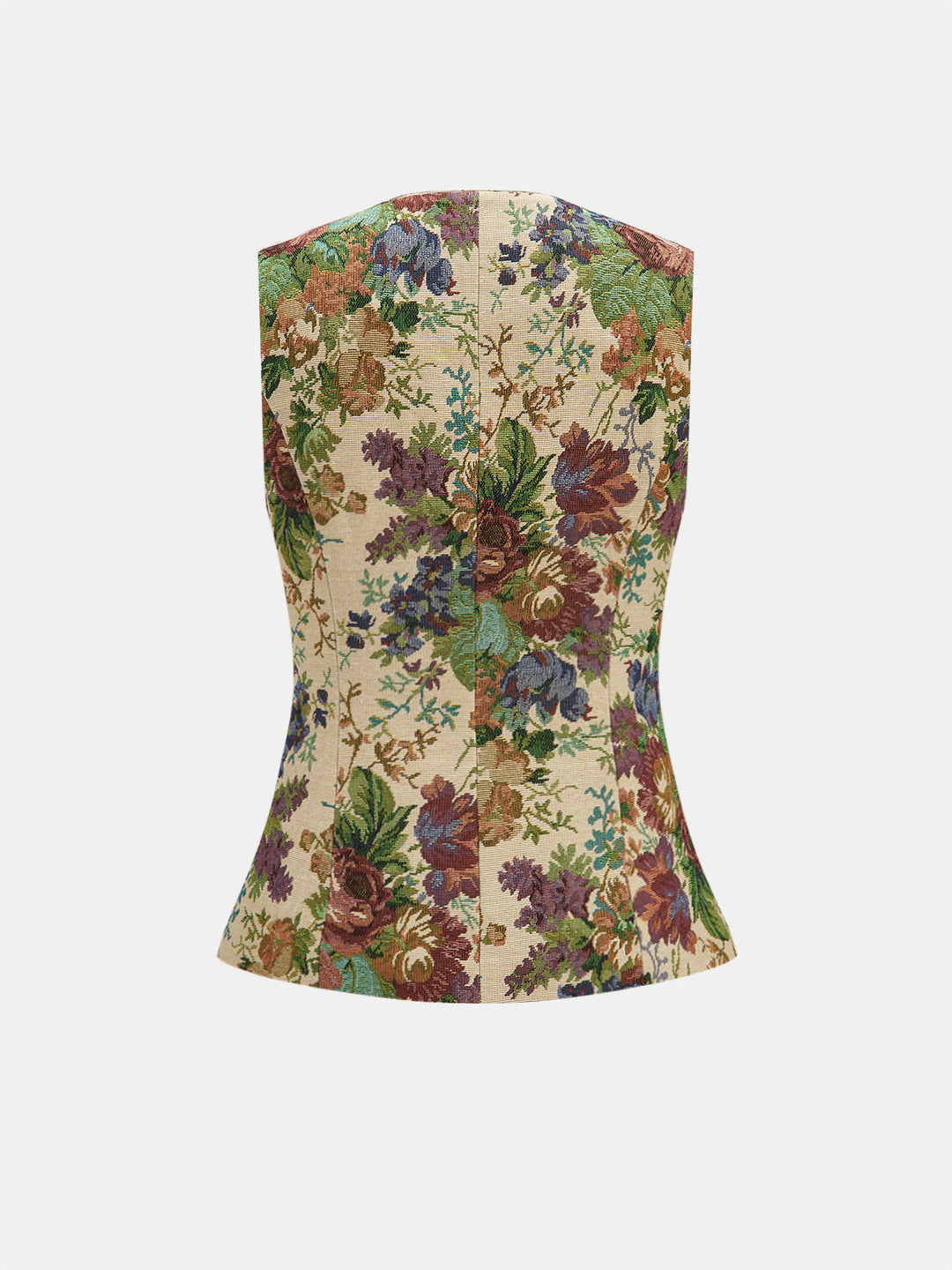 Floral Print Vest & Mini Skirt Set