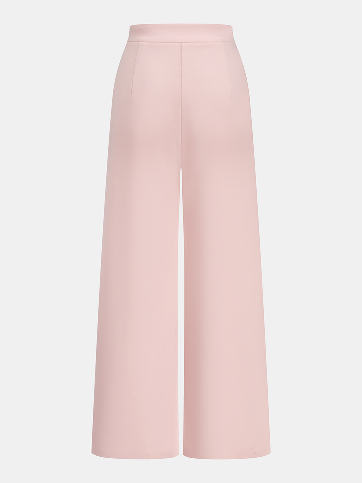 Halter Neck Vest & Wide Leg Pants Set