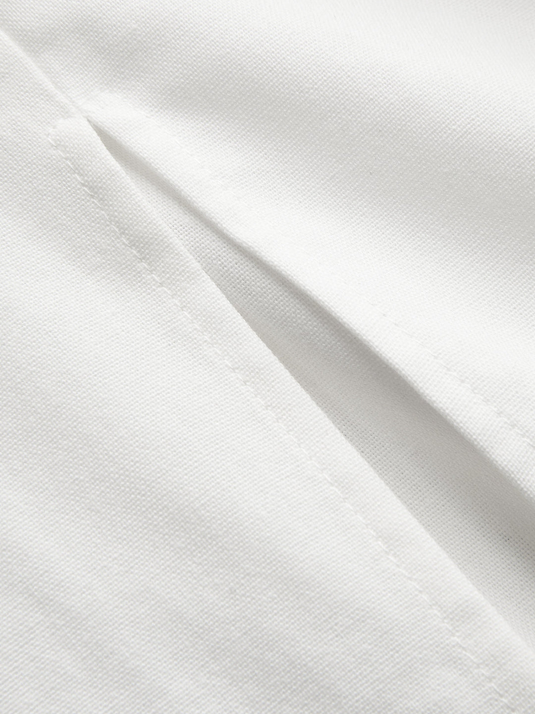 Cotton-Linen Sleeveless V-Neck Bow Split Dress