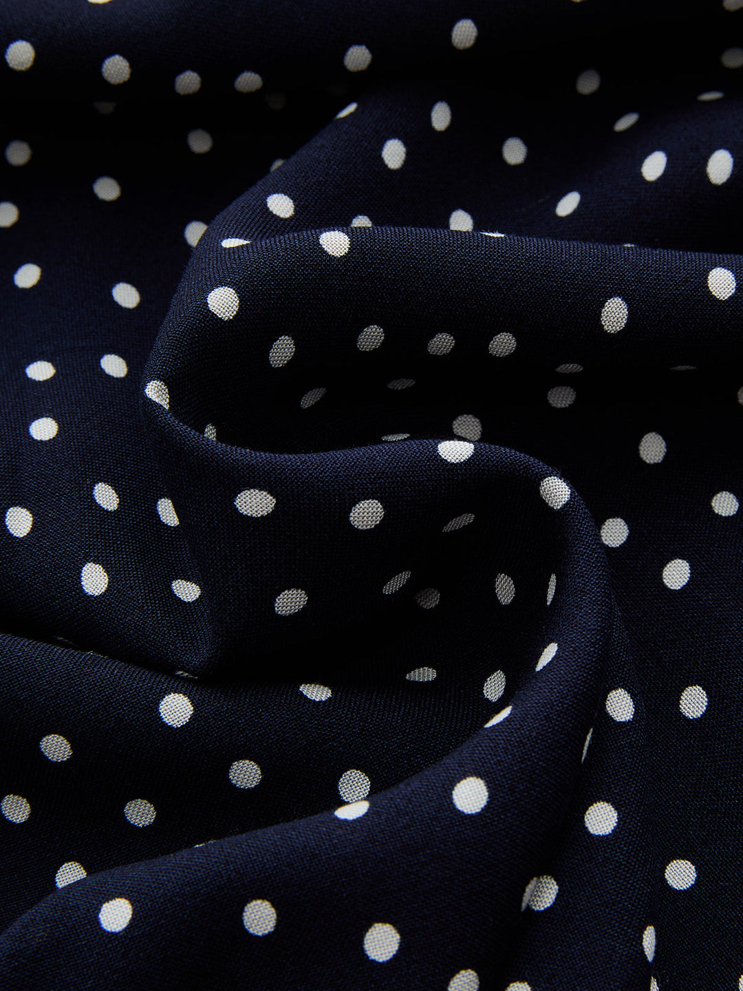 Polka Dot Lace-Trim Dress