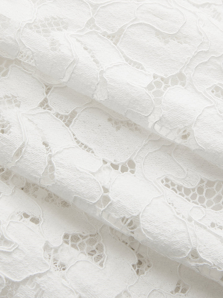 Frog Button Mandarin Collar Lace Vest & Pants Set