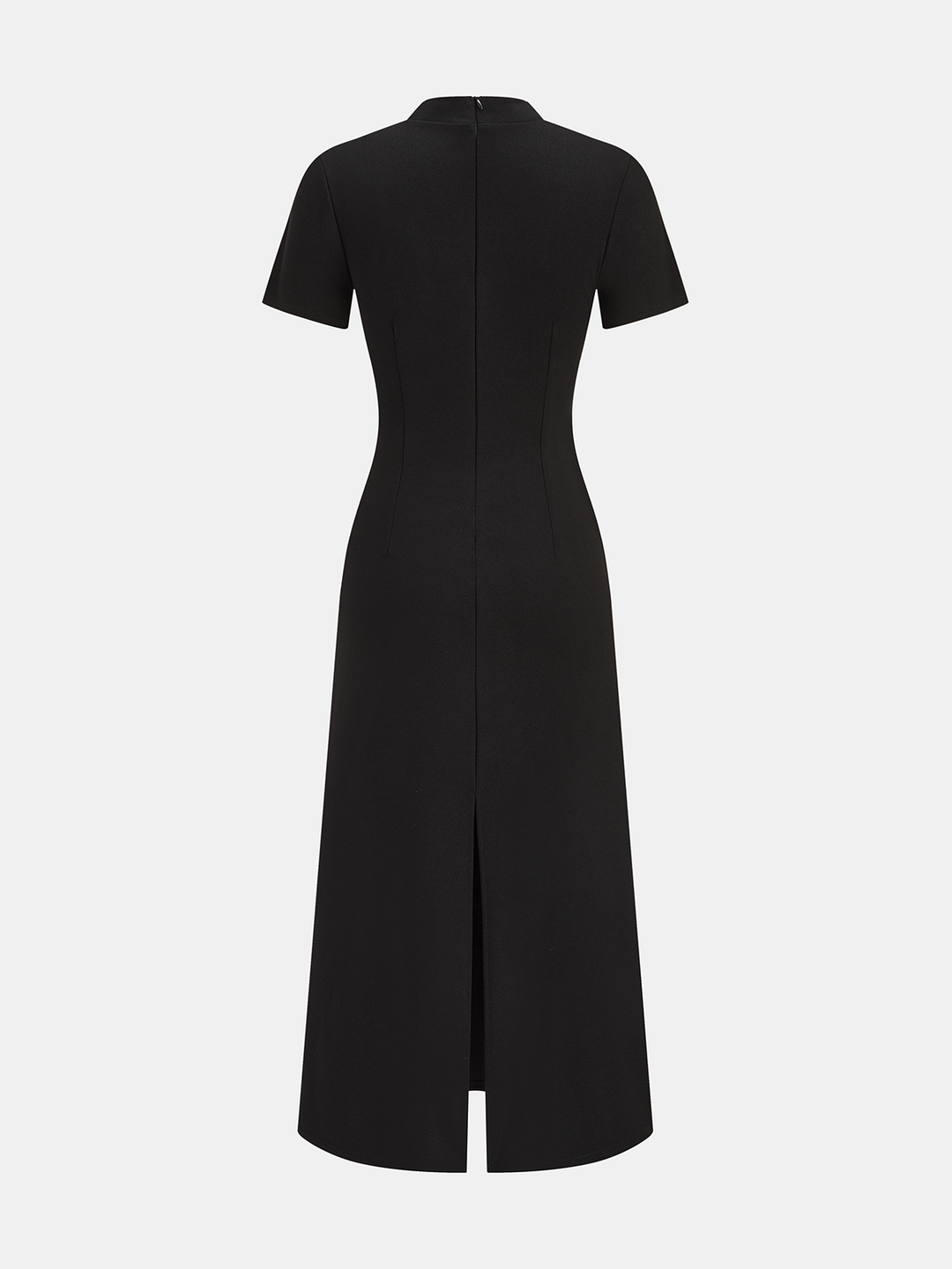 Floral Embroidered Cheongsam Maxi Dress