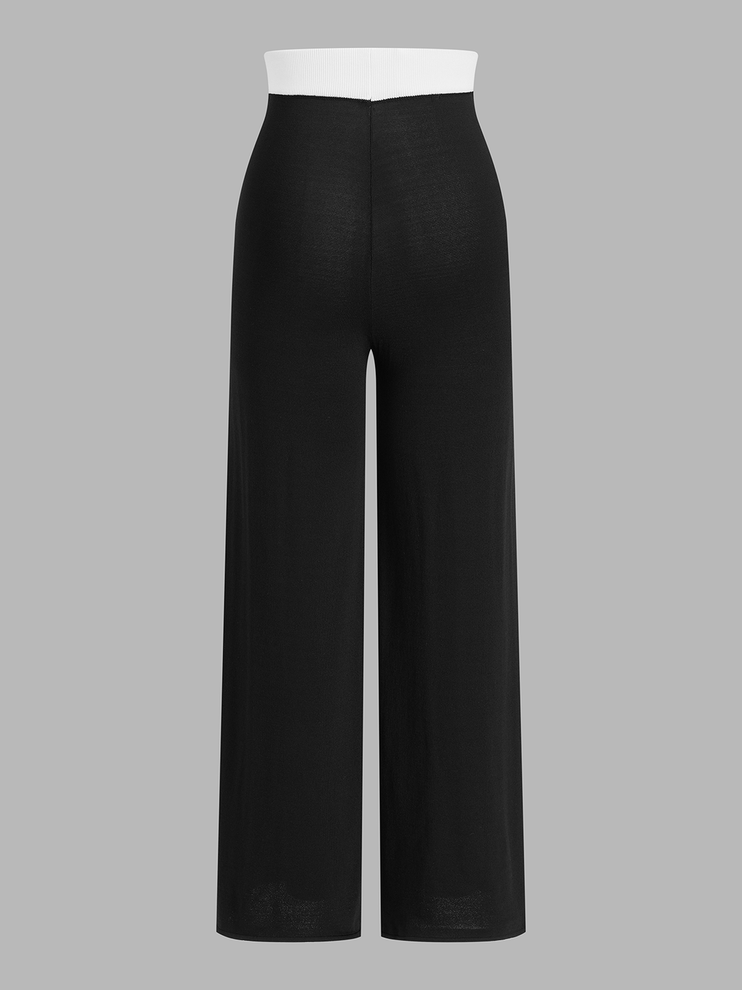 Contrast Trim Knit Vest & Pants Set