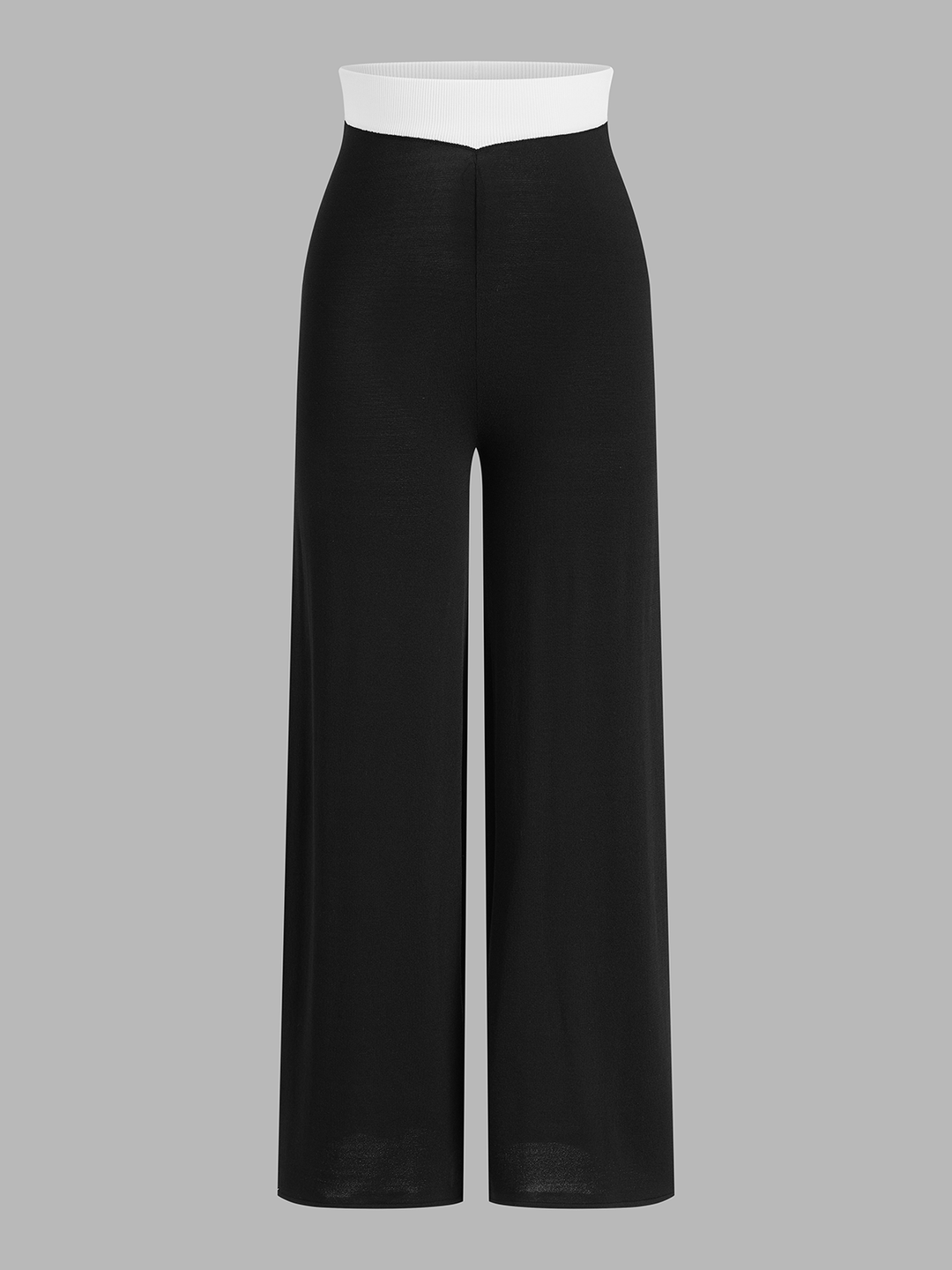 Contrast Trim Knit Vest & Pants Set