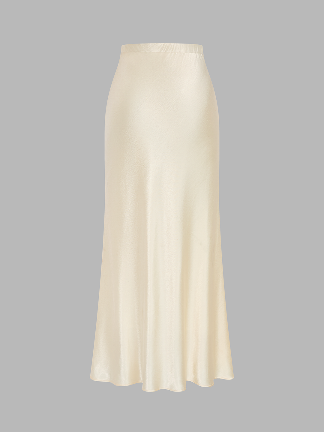 Frog Button Lace Vest & Satin Midi Skirt Set