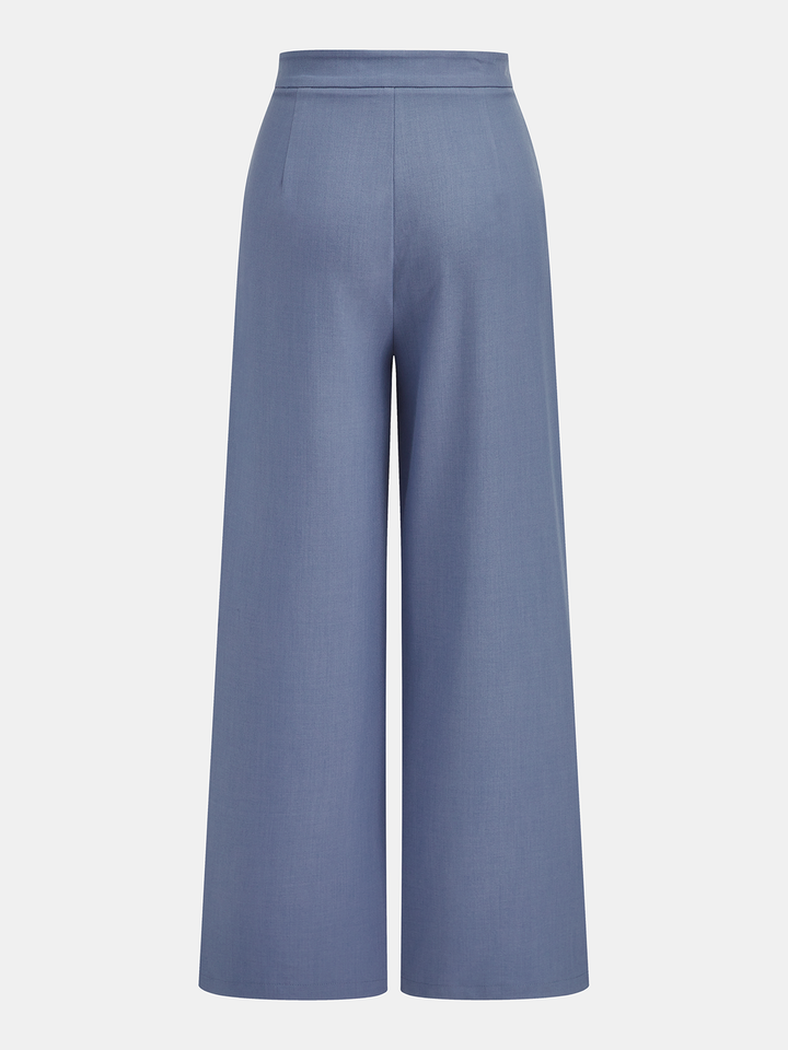 Sleeveless Vest & Wide-Leg Pants Set
