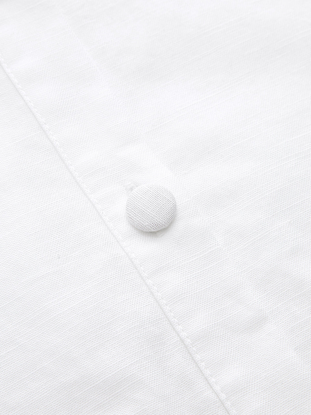 Sleeveless Sailor Collar Cotton Linen Midi Dress