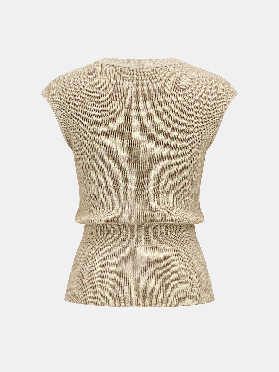 V-Neck Metal Accent Knit Vest