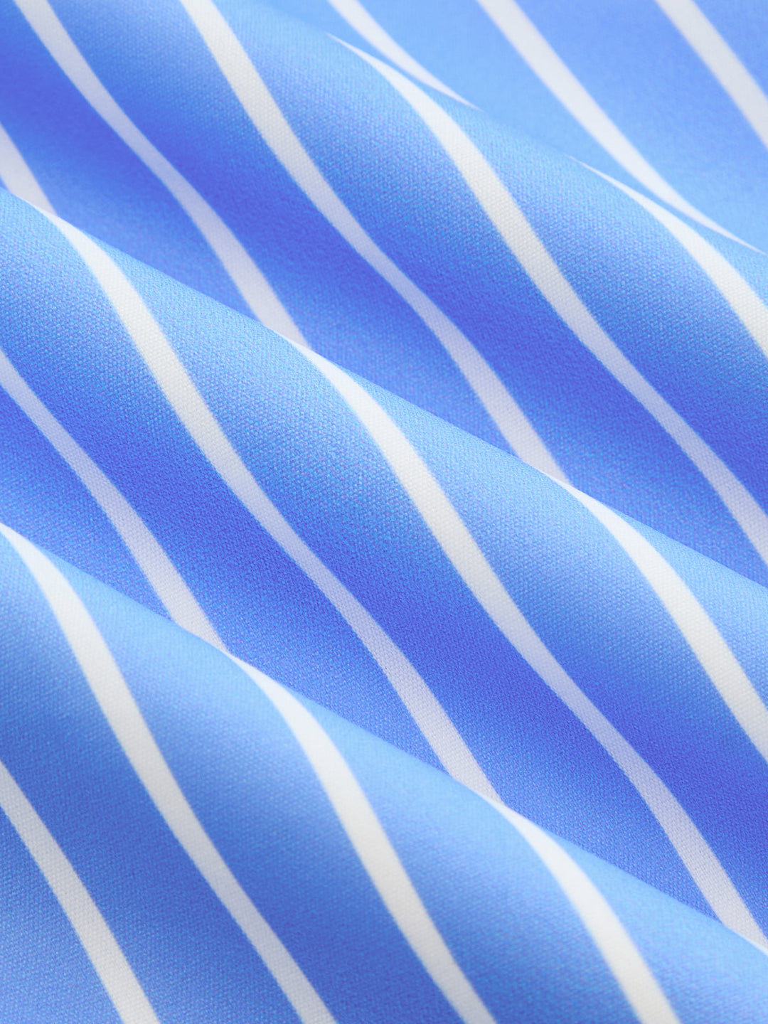 Blue Stripe Backless Dress