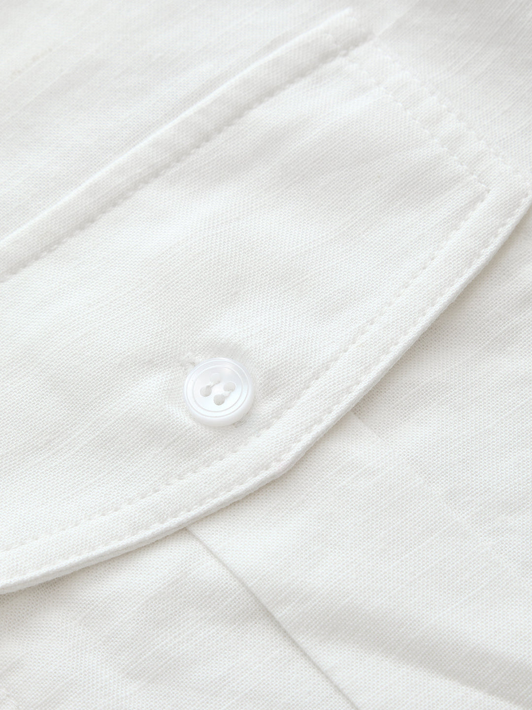 Cotton Linen Pocket Drawstring Shirt Romper