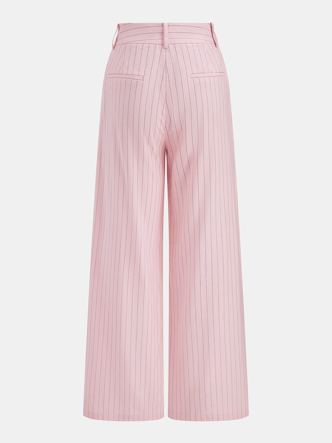 Pinstriped Cotton Linen Vest & Pants Set