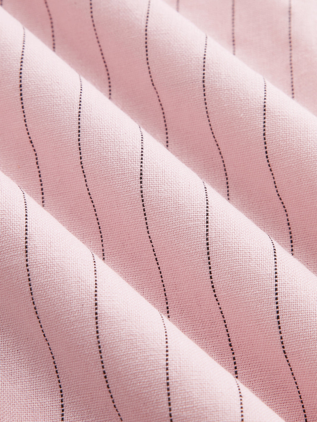 Pinstriped Cotton Linen Vest & Pants Set