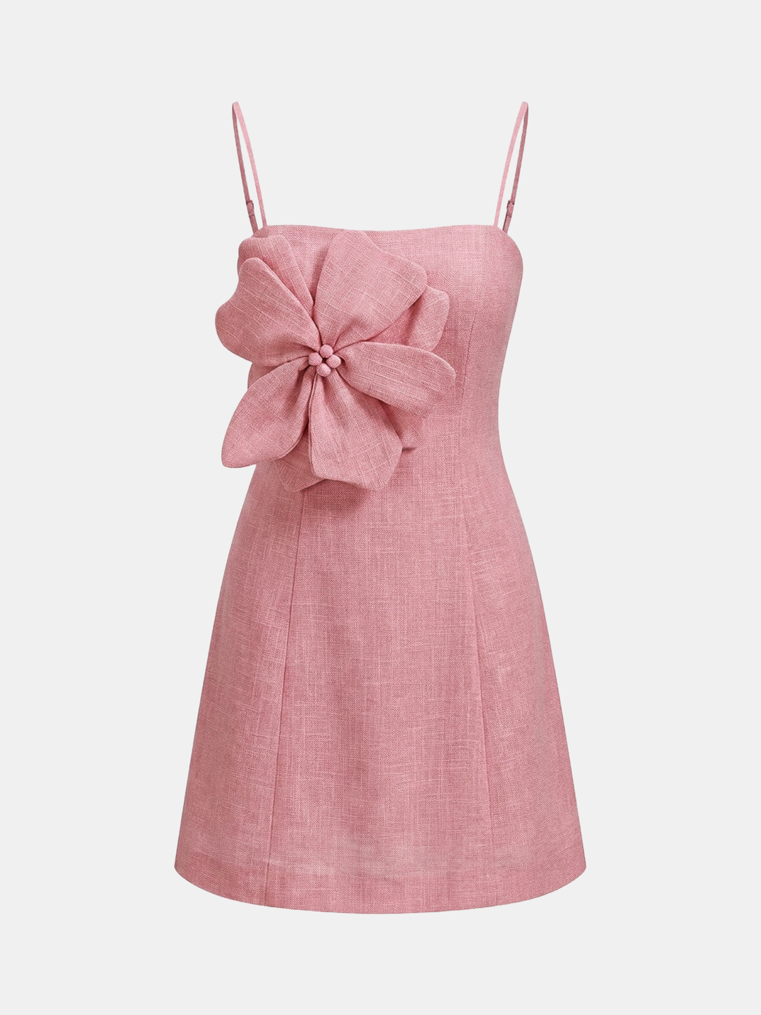 3D Floral Applique Cami Mini Dress