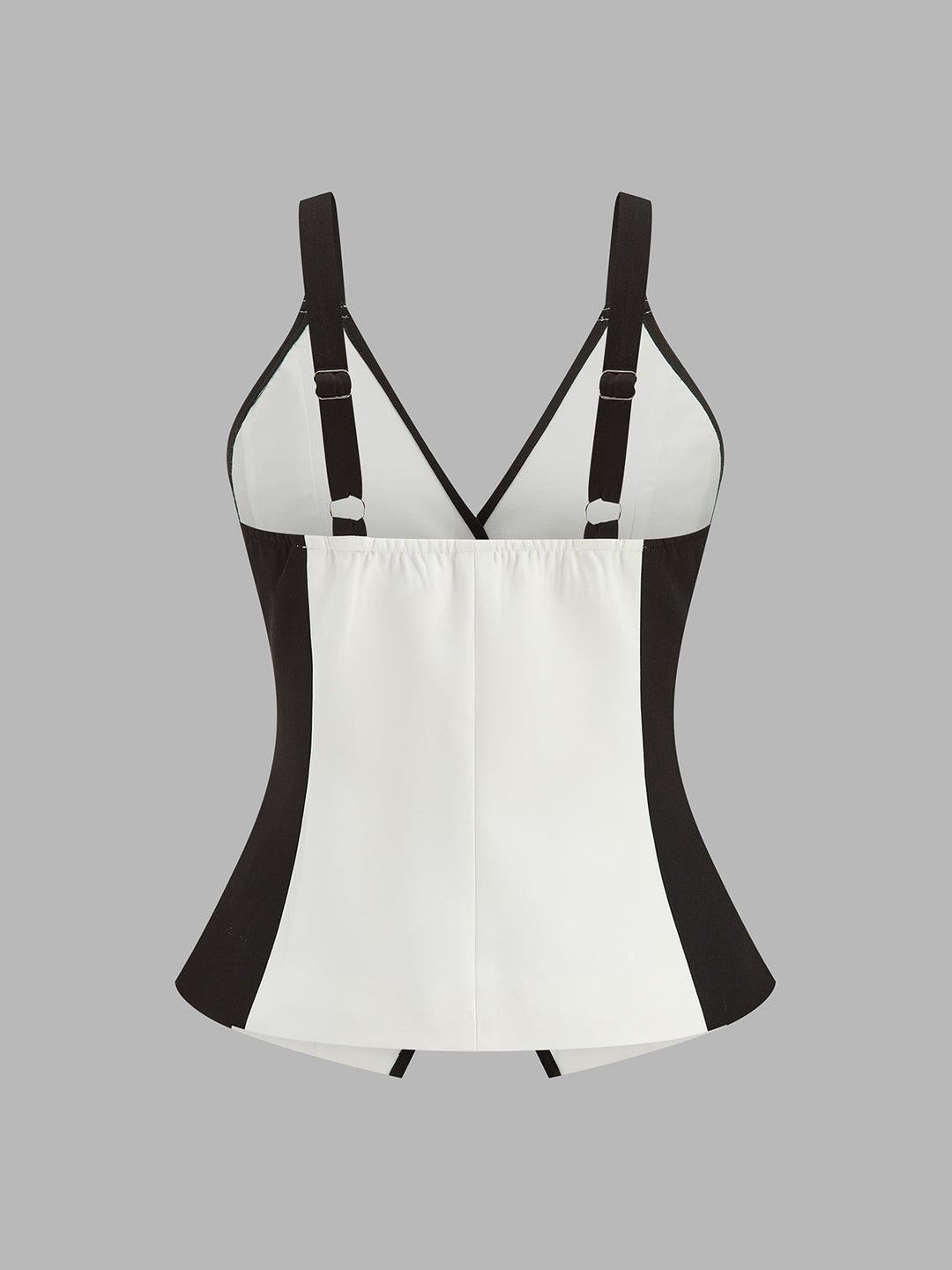 Color Block Metal Button Cami Vest
