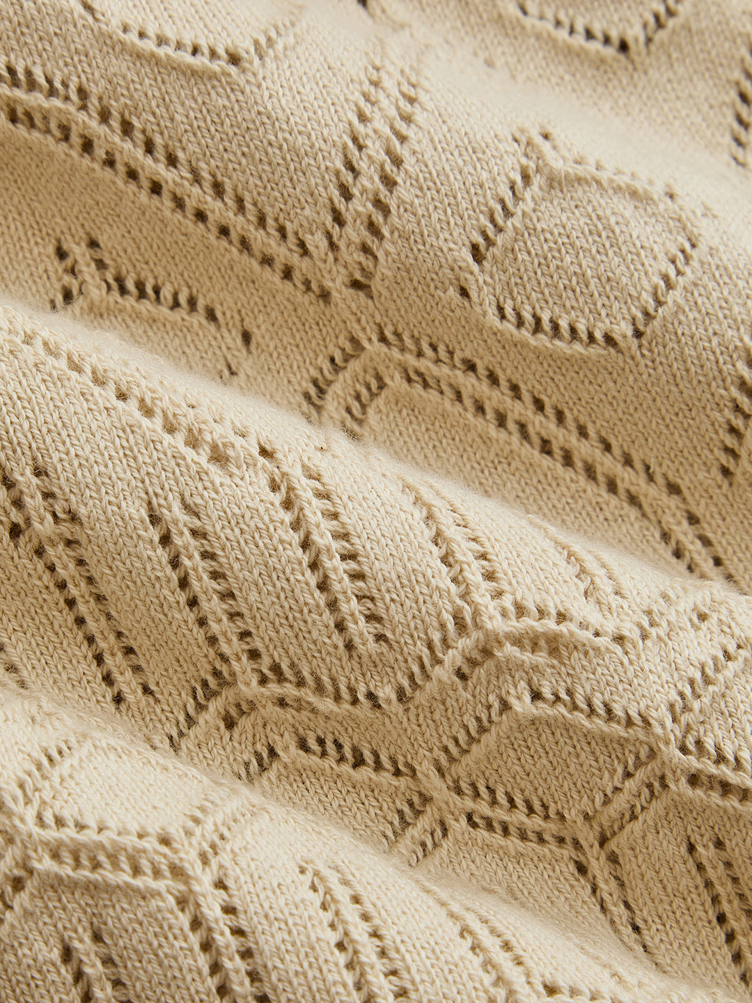 Hollow Knit Ruffle Maxi Slip Dress