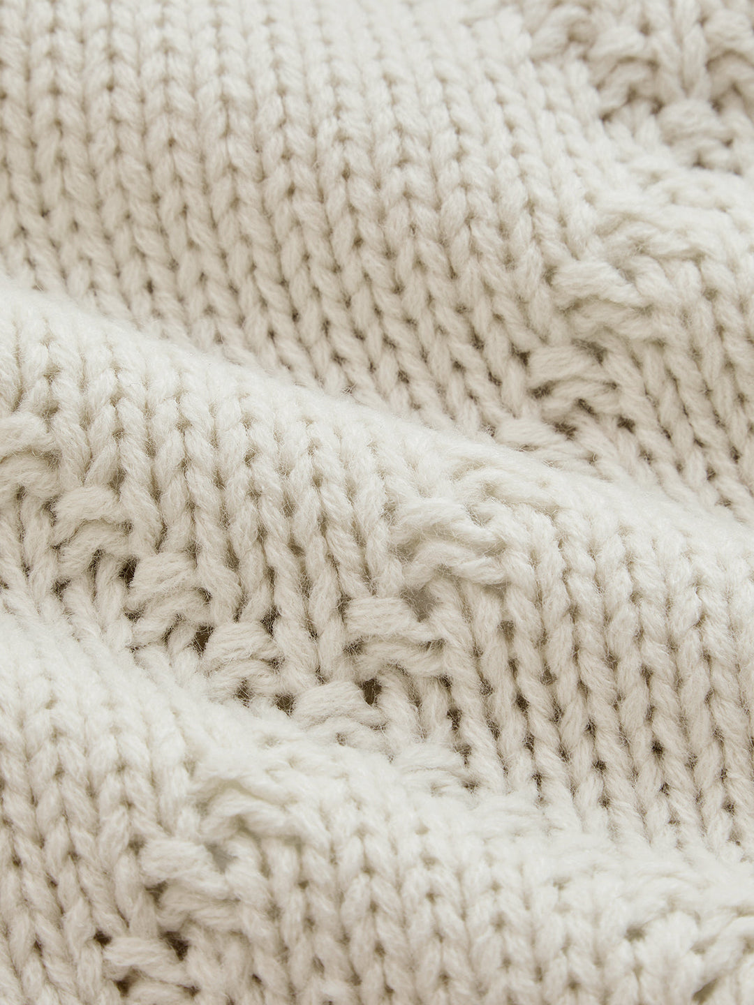 Contrast Edge Fish Intarsia Loose Sweater
