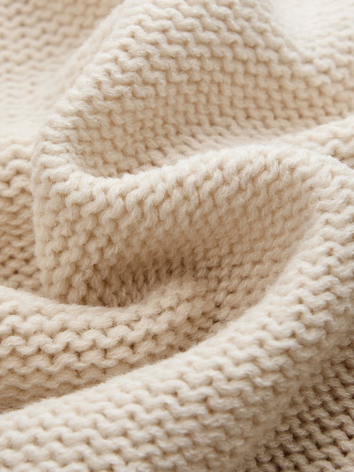 Cable Knit Long Sleeve Loose Sweater