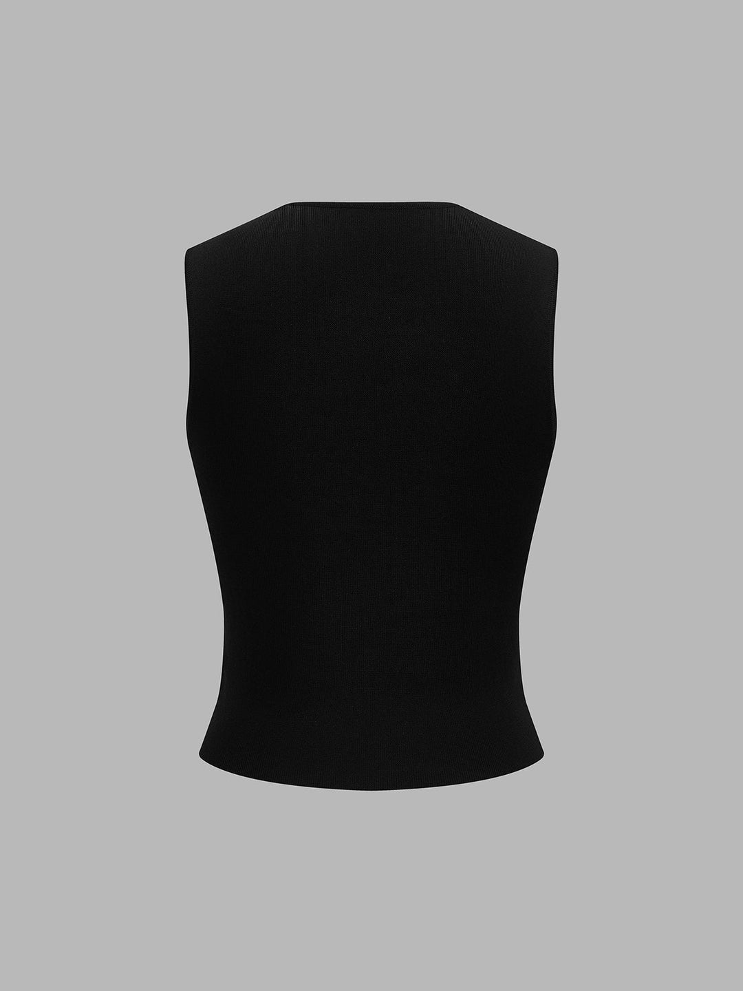Crisscross Neck Sleeveless Knit Top