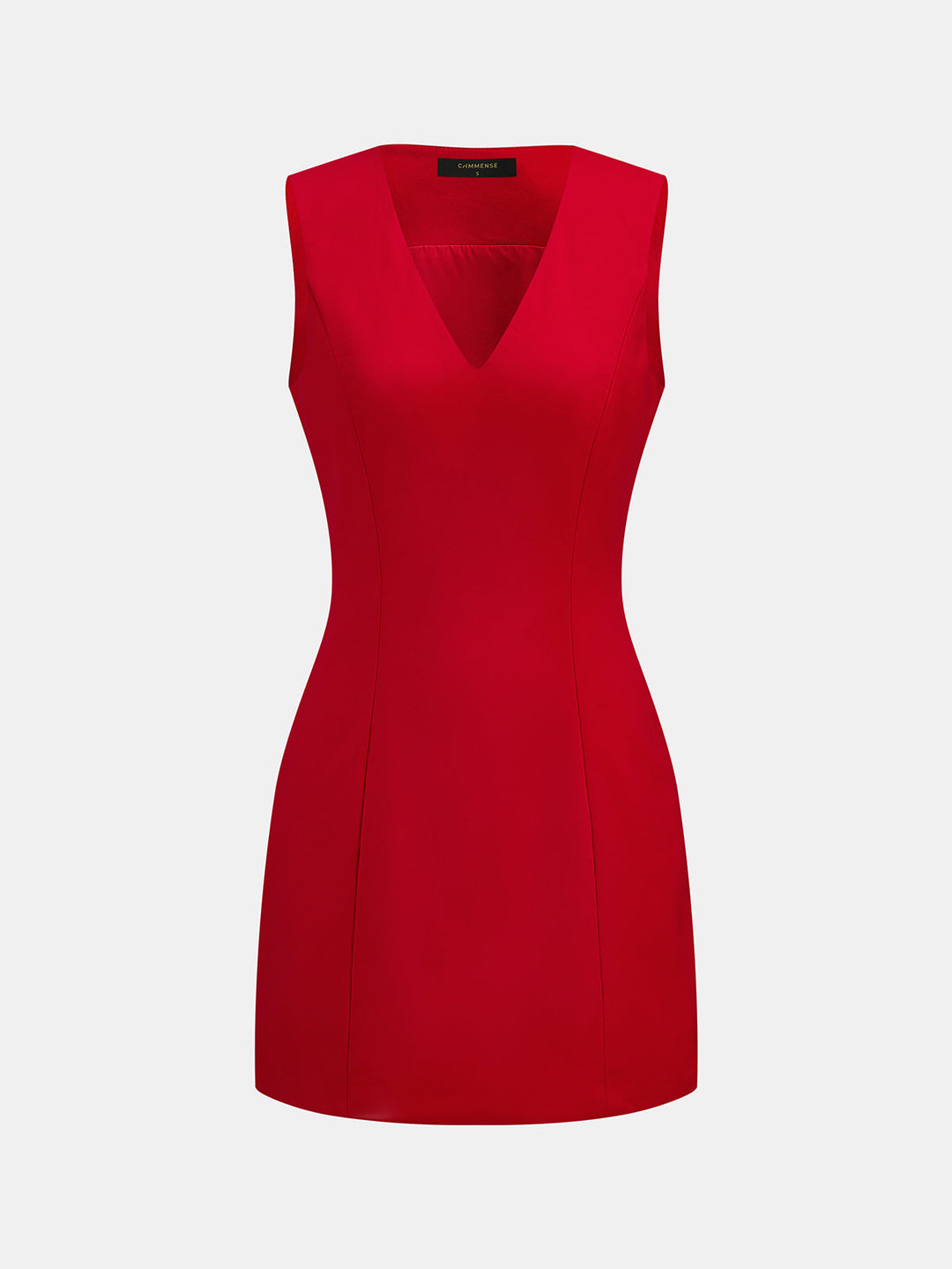 Snug V-Neck Sleeveless Short Dress