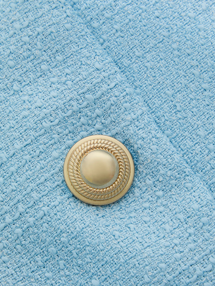 Sleeveless Textured Vest & Pleated Pant Set