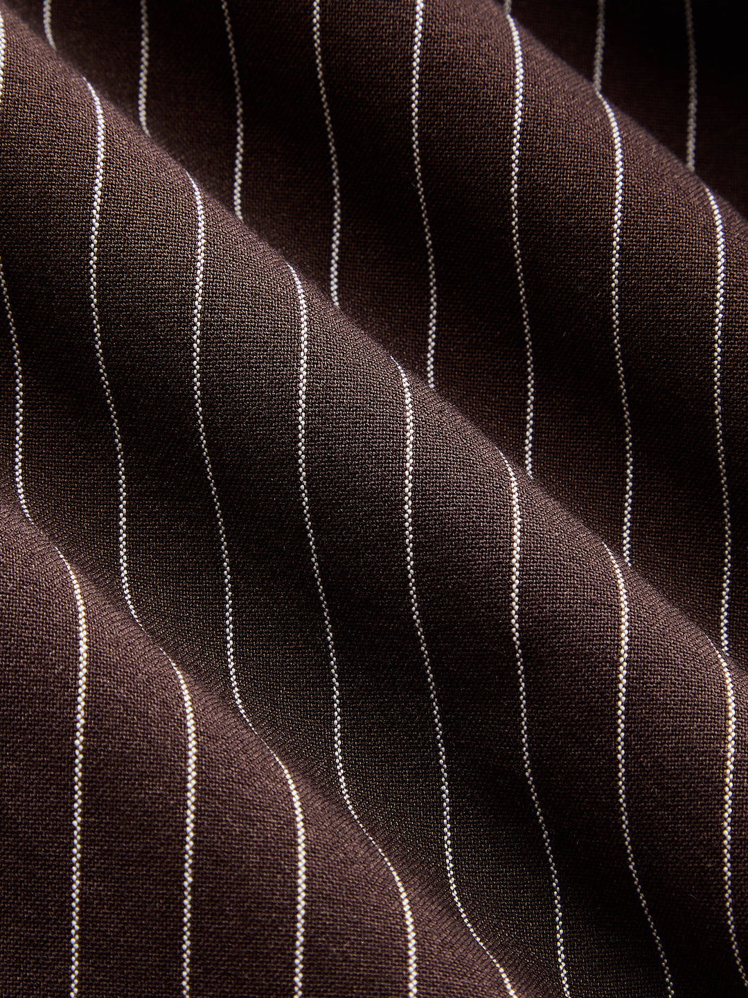 Cropped Knot Detail Pinstripe Two‑Piece Outfit