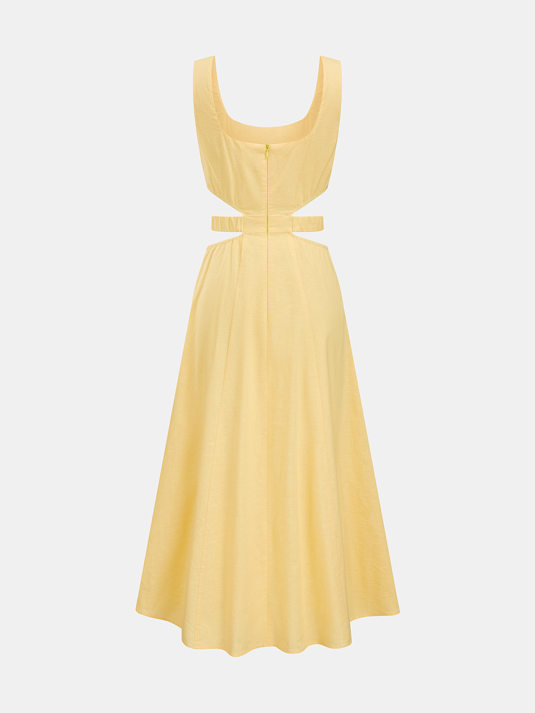 Cotton Linen Cutout Maxi Dress