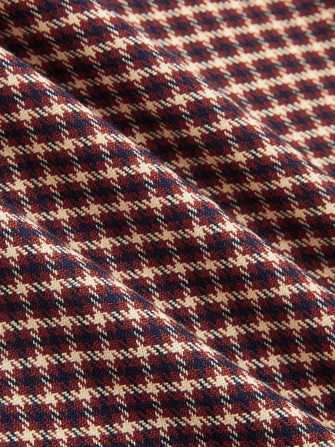 Belted Pleated Check Wide Leg Pants