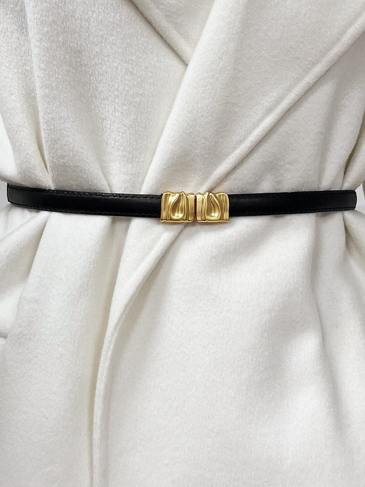 Sculpted Buckle Waist Belt