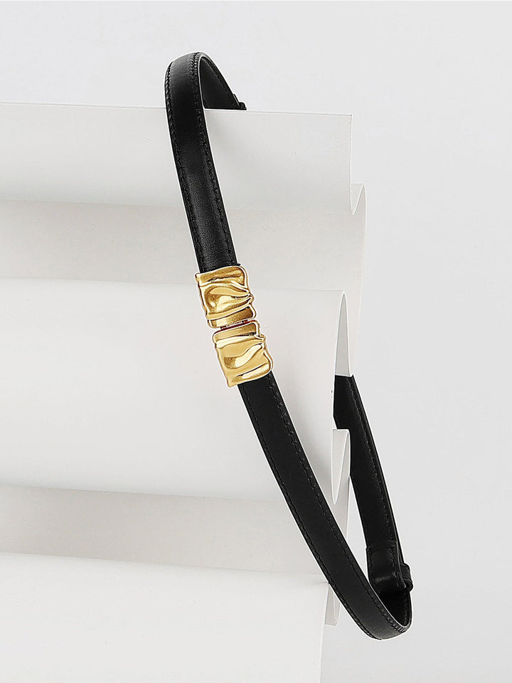 Sculpted Buckle Waist Belt