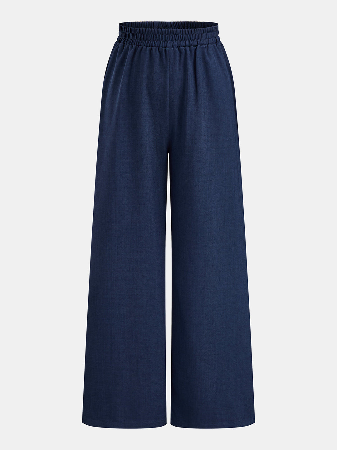 Tie‑Waist Wrap Blazer & Elastic Waist Pants Set