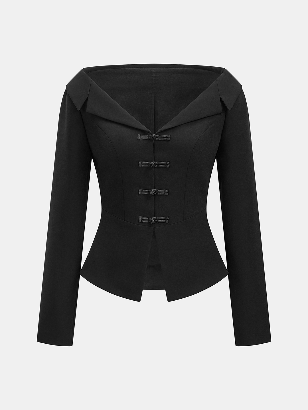 Off-Shoulder Blazer Top