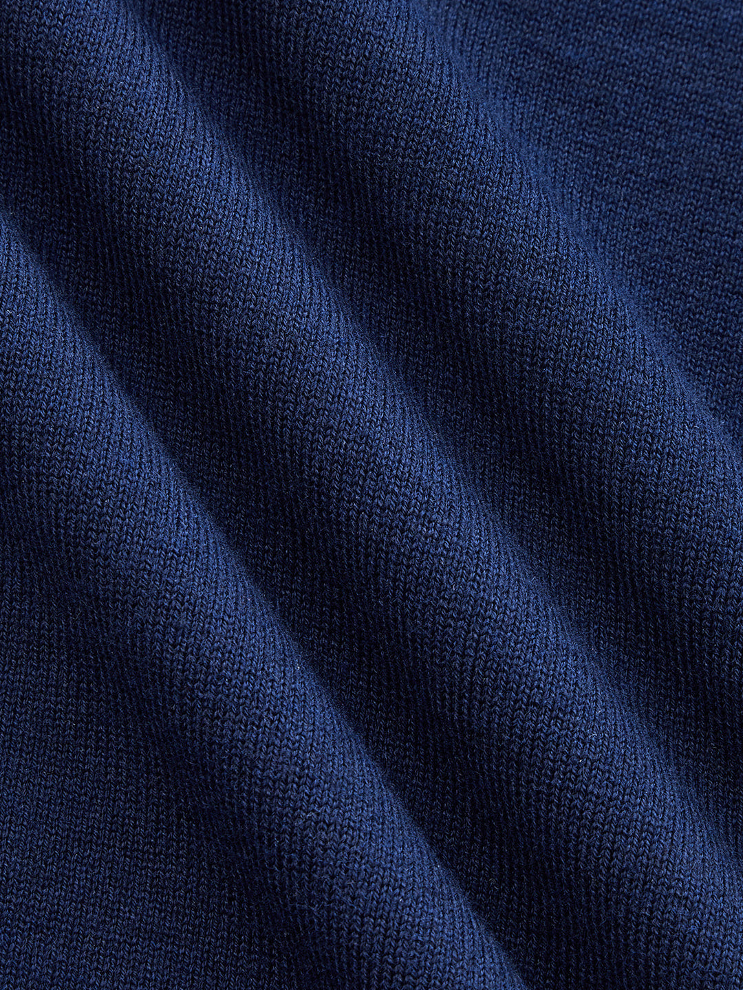 Denim Collar Knit Polo Top