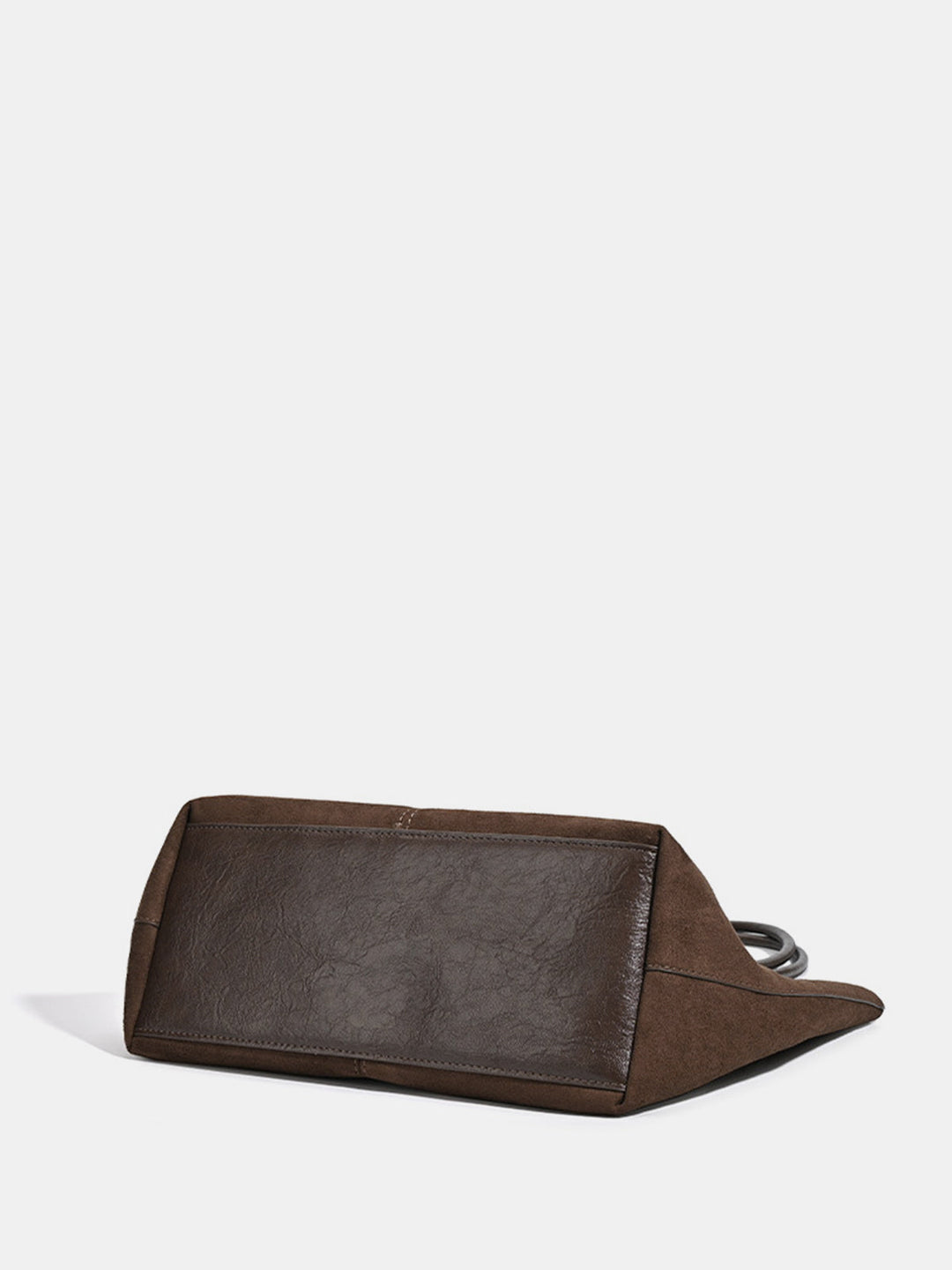 Suede Effect Large Shoulder Tote Bag