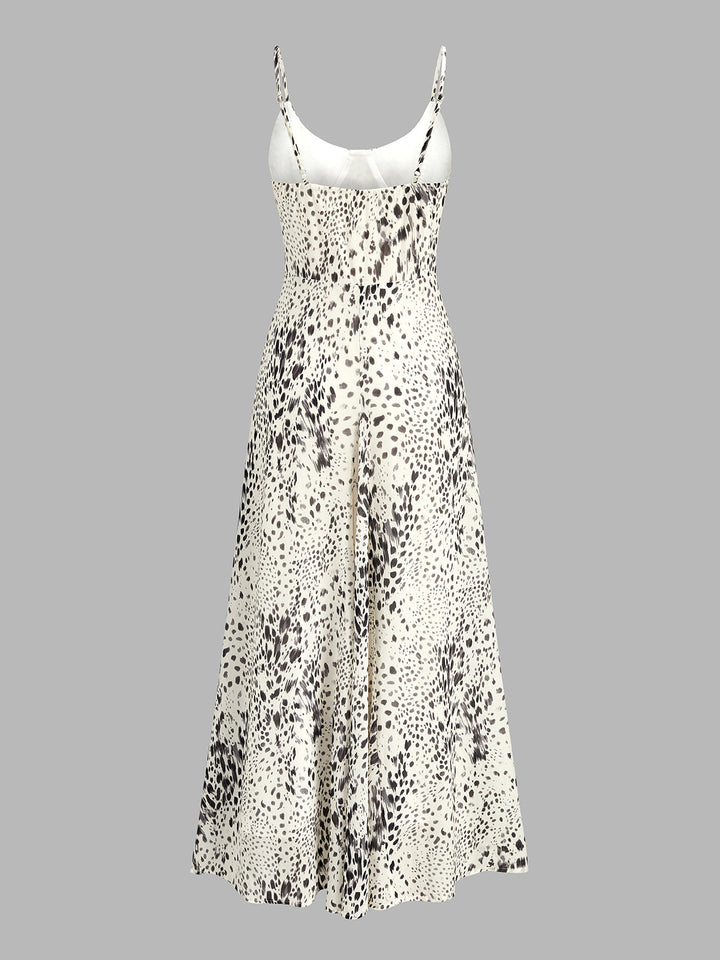 Leopard Print Flowy Cami Maxi Dress