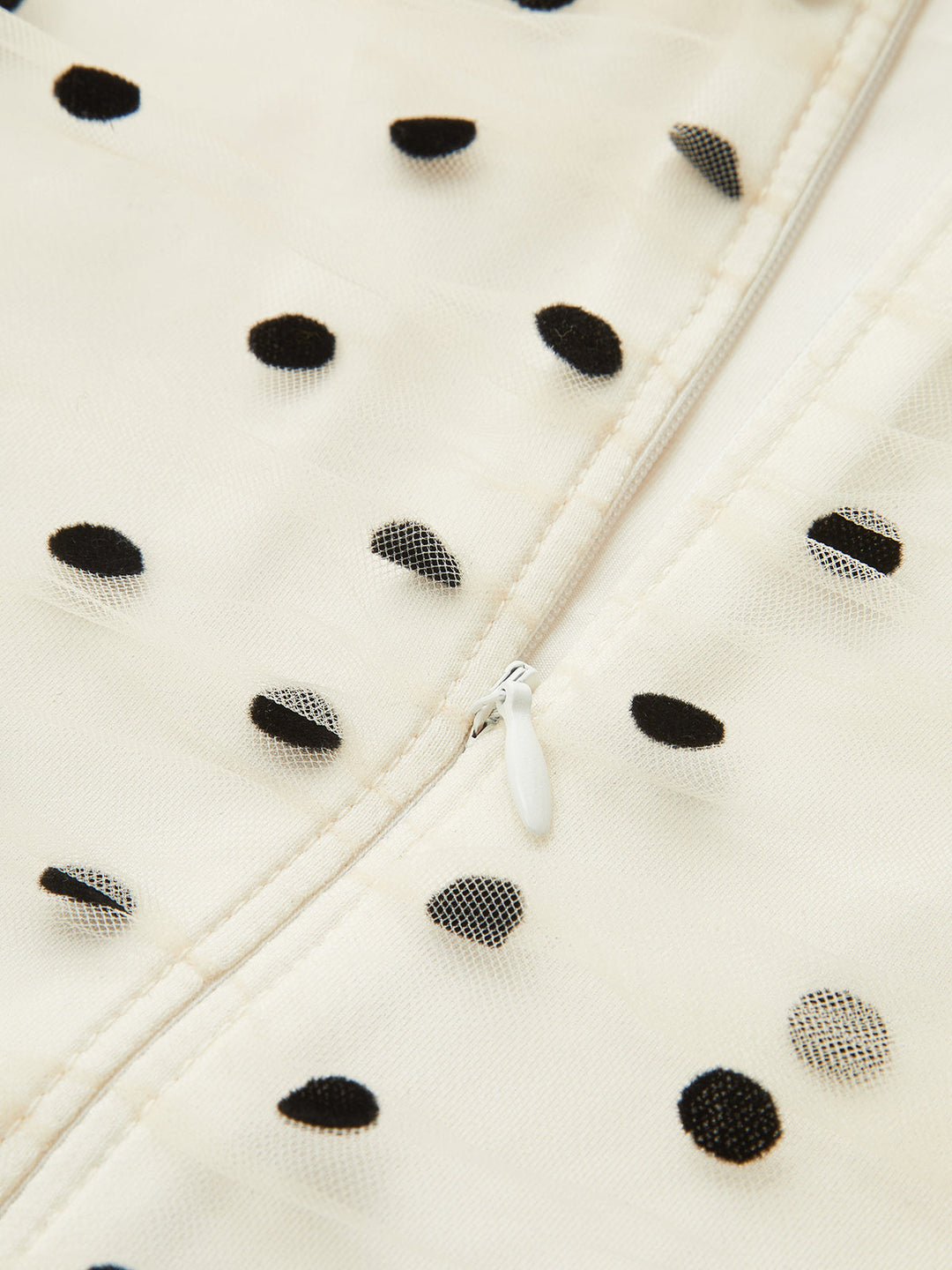 Polka Dot Mesh Ruched Cami Midi Dress