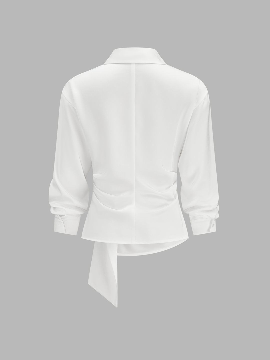 Gold Buckle Wrap Blouse