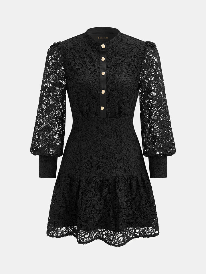 Embroidered Mini Dress