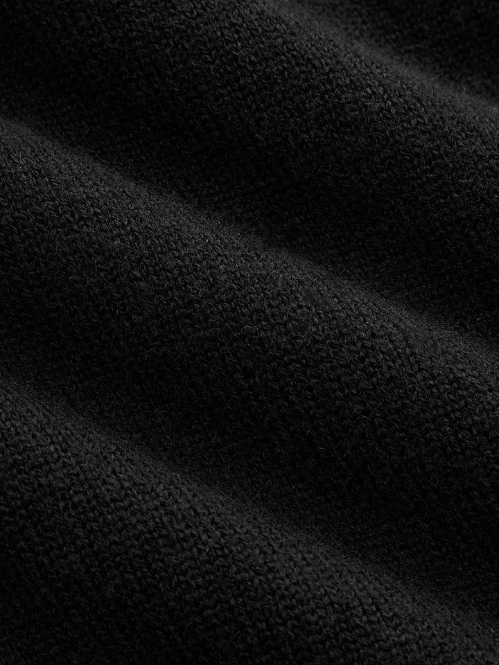 Wool Blend Scallop Edge Short‑Sleeve Knit Top