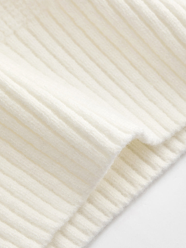 Oversized Turtleneck Diamond Knit Sweater