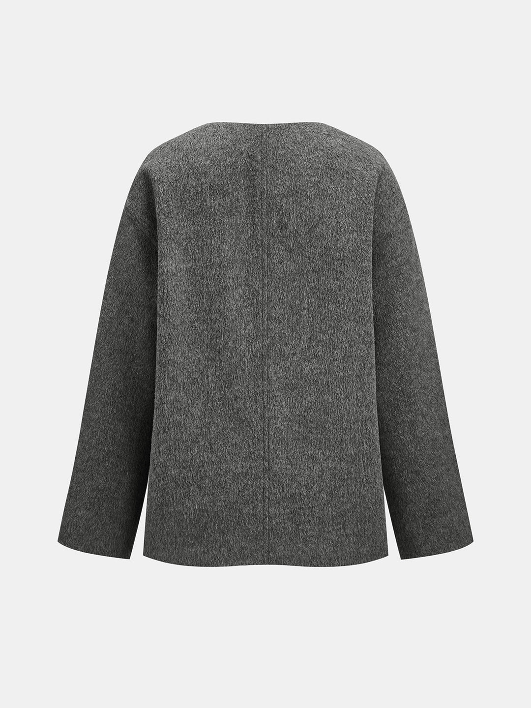 Frog Button Wool Blend Coat
